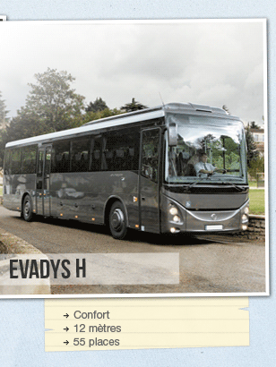 Evadys H : Confort, 12 mètres, 55 places