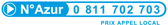 Numero AZUR : 0 811 702 703
