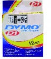 Ruban Dymo D1 12 mm pour titreuse Labelpoint & Labelmanager - Noir-blanc - Vendu à l'unité