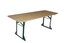 Table pliante d'extérieur en bois. L. 220 x l. 80 cm