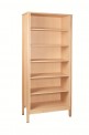 Bibliothèque 5 tablettes Athena hêtre naturel