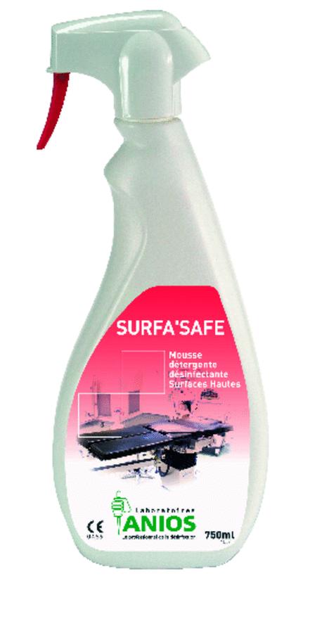 Détergent-désinfectant SURFA'SAFE 12 flacons 750 ml dispenseur de mousse