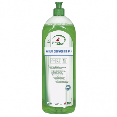 Détergent vaisselle main Green Care n° 5 - 10 bidons de 1 litre