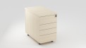 Caisson hauteur bureau mélaminé EPURE - 4 tiroirs plats - pr.80