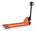 Transpalette manuel acier - charge 2,3 T - fourches 1150 mm - roues directrices nylon - double galet nylon