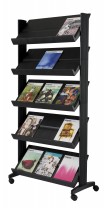 Présentoir Easydisplay mobile simple face - 5 tablettes