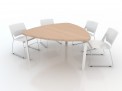 Table de réunion diamant 6 places EPURE