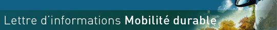 Lettre d'informations Mobilité durable