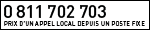 N° AZUR : 0 811 702 703