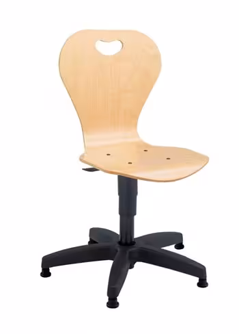 Siège coque bois Dallas sur patins - taille 6