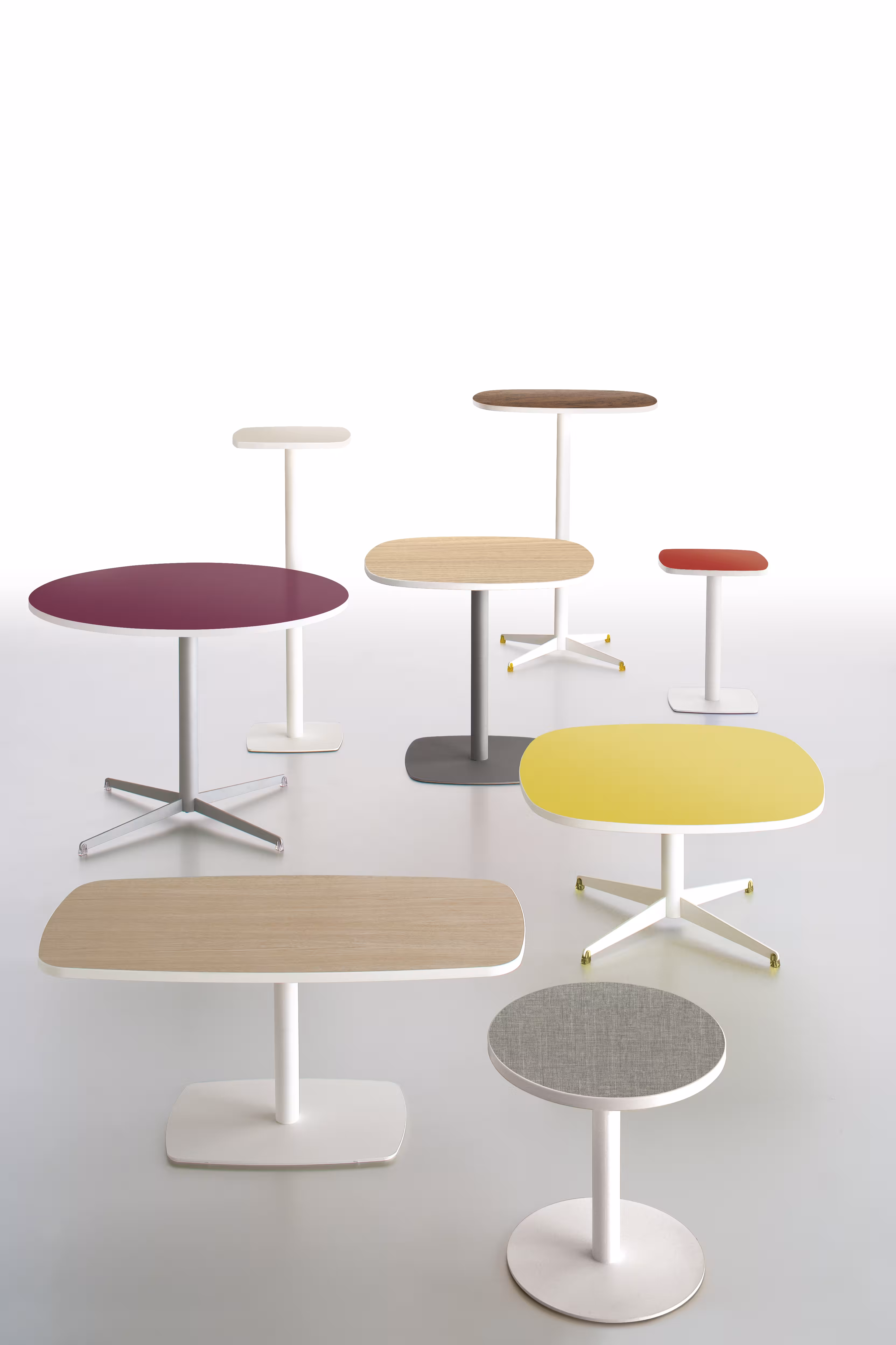 Mange-debout rond Tamaris - Ø 80 cm - h. 105 cm - piétement croix époxy - stratifié