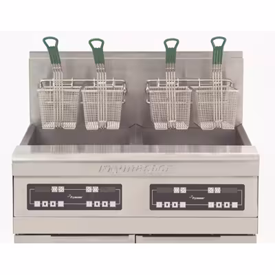 Batterie de 2 friteuses haut rendement Frymaster - gaz - système de filtration intégré - 25 l /friteuse