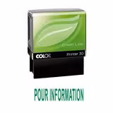 Tampon formule POUR INFORMATION Colop Printer 30 - 47 x 18 mm