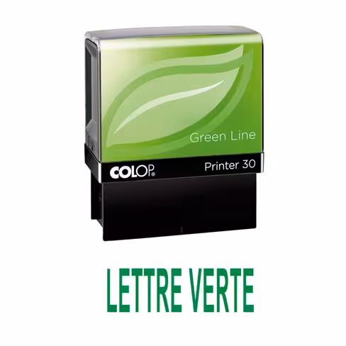 Tampon formule LETTRE VERTE Colop Printer 30 - 47 x 18 mm
