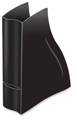 Porte-revues Ellypse CEP - grande capacité - 100 % recyclable - noir