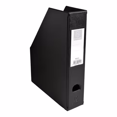 Porte-revues pliable A4 - dos 7 cm - PVC 20/100e - noir