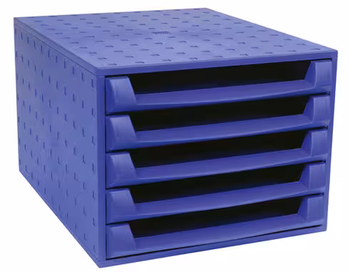 Module de classement Exacompta forever 5 tiroirs - pour documents A4+ - bleu cobalt