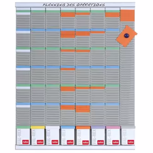 Kit Planning annuel 8 colonnes - 54 fentes indice 3