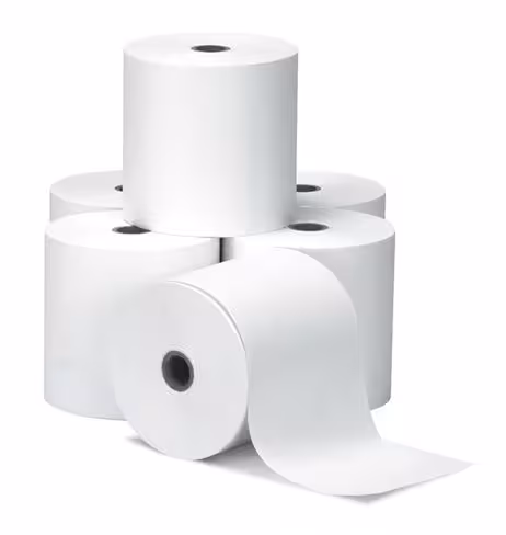 Bobine comptable 60 g - 57 mm x 40 m - Ø 70 mm - blanc - mandrin diamètre 12 mm - lot de 10