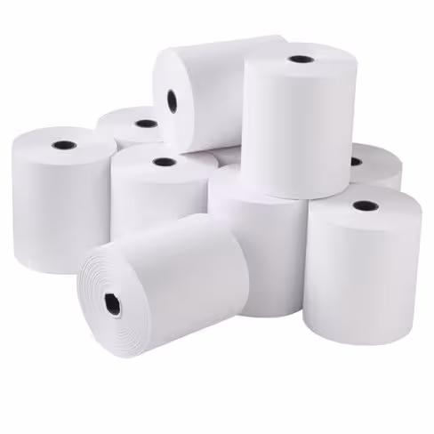 Bobine papier 1 pli 60 g pour caisse enregistreuse - 42 m - Ø 70 mm - blanc - lot de 10