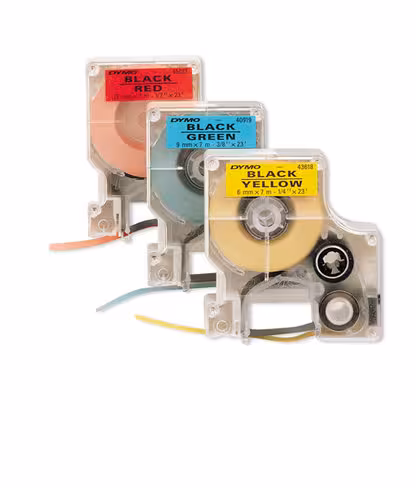 Ruban Dymo 6 mm x 7 m - noir/blanc