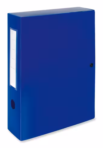 Boîte de classement Exacompta - dos 8 cm - polypropylène - bleu nuit