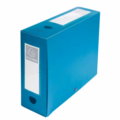 Boîte de classement Exacompta - dos 10 cm - polypropylène - vert lagon