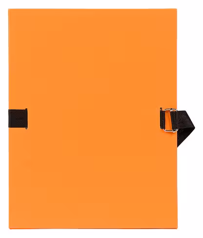 Chemise dos extensible - 24 x 32 cm - papier toilé - orange
