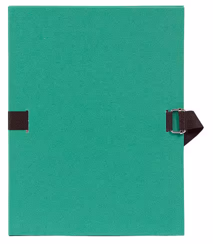 Chemise dos extensible - 24 x 32 cm - papier toilé - vert