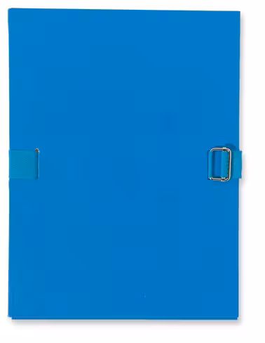 Chemise extensible - tissu plastifié - 24 x 32 cm - bleu
