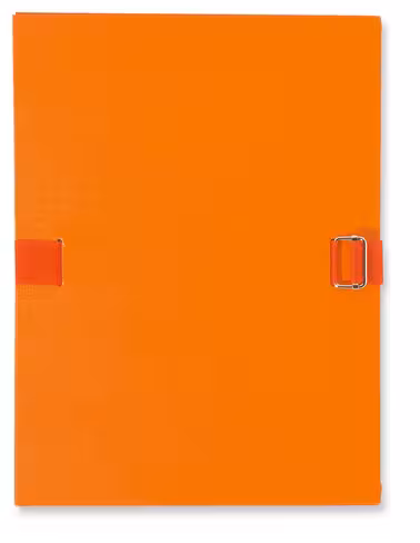Chemise extensible - tissu plastifié - 24 x 32 cm - orange