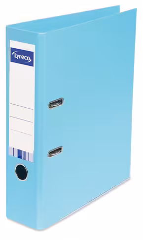 Classeur Chrono A4 Lyreco - dos 8 cm - turquoise