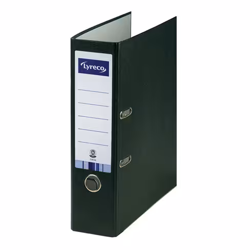Classeur à levier A4 Lyreco Recycolor - dos 8 cm - noir noir