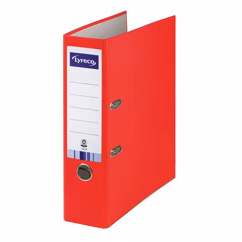 Classeur à levier A4 Lyreco Recycolor - dos 8 cm - rouge rouge