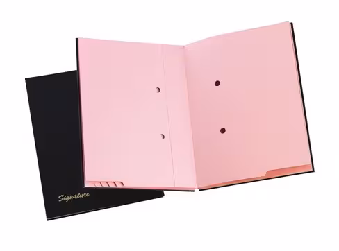 Parapheur 12 compartiments - onglets renforcés - noir