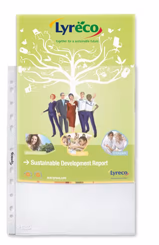 Pochette perforée A4 Lyreco - polypropylène 8/100e - lot de 100