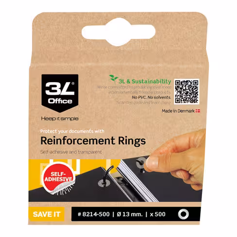 Oeillet transparent 3L - ø 13 mm - lot de 500