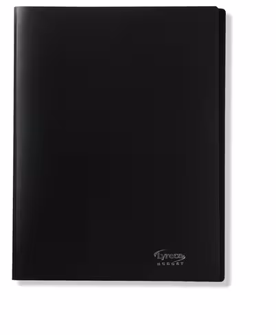 Reliure souple Lyreco Budget - 10 pochettes - 20 vues - noir