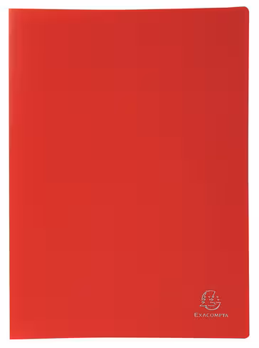 Protège-document A4 - pp souple 3/10e - 20 vues - rouge