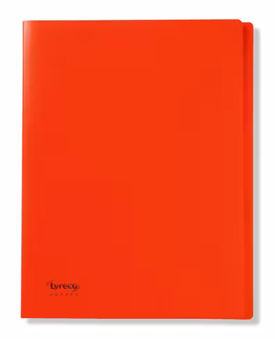 Reliure souple Lyreco Budget - 20 pochettes - 40 vues - rouge