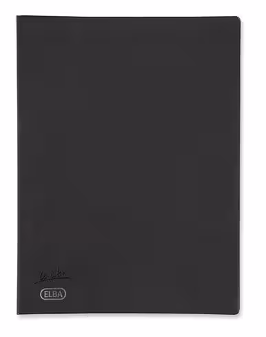 Reliure souple Elba le lutin - 80 pochettes - 160 vues - PVC opaque noir