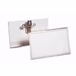 Badge PVC 9 x 5 cm - lot de 50