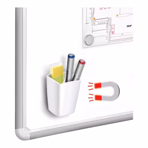 Porte-marqueurs magnétique CEP - pour tableau blanc - polystyrène