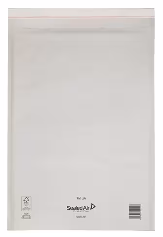 Pochette matelassée Mail Lite - bulles d'air antichocs - 300 x 440 mm - 90 g - blanc lot de 50