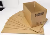 Carton caisse américaine - simple cannelure - kraft - 300 x 220 x 180 mm - lot de 25