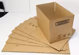 Carton caisse américaine - simple cannelure - kraft - 600 x 400 x 400 mm - lot de 20