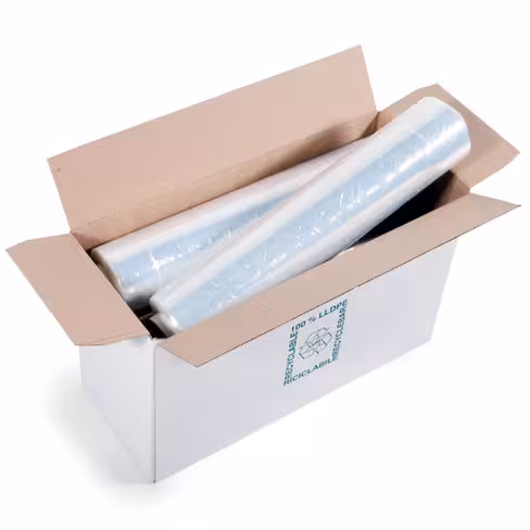 Bobine film étirable - 15 µ - 45 cm x 300 m - transparent - lot de 6