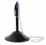 Stylo bille 4 couleurs sur socle Bic - bleu