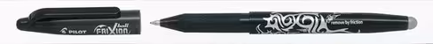Roller Pilot Frixion Ball - encre effaçable 0,7 mm - noir