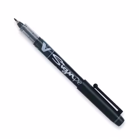 Feutre d'écriture Pilot V-Sign Pen - encre liquide - pointe moyenne 0,6 mm - noir